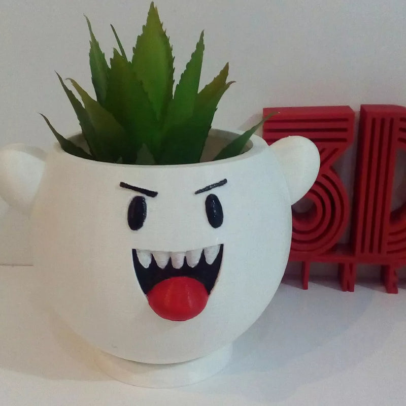 Vaso de Plantas Suculentas | Fantasma Boo (Super Mario)