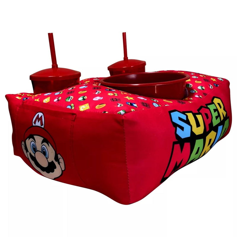 Almofada Porta-Pipoca Super Mario | Kit c/ Balde e Copos